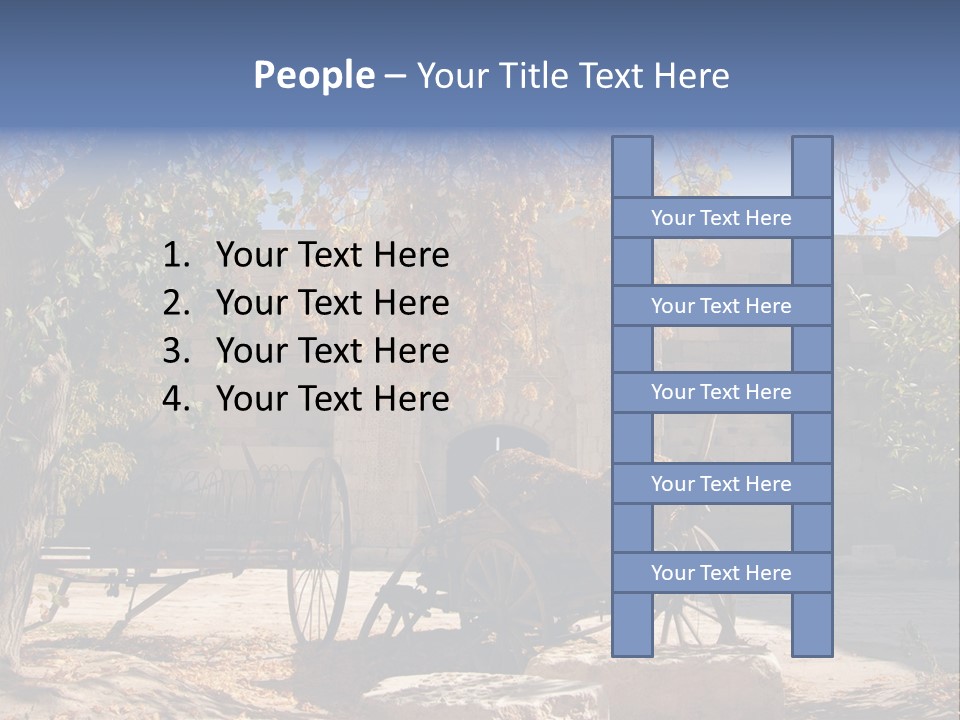 Pastoral Courtyard Turkey PowerPoint Template
