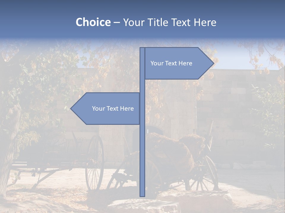 Pastoral Courtyard Turkey PowerPoint Template