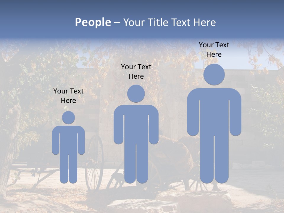 Pastoral Courtyard Turkey PowerPoint Template