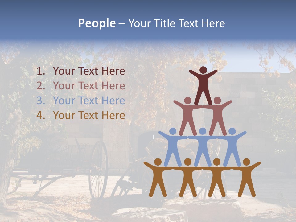 Pastoral Courtyard Turkey PowerPoint Template