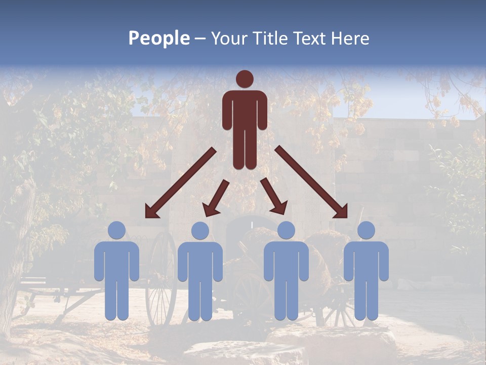 Pastoral Courtyard Turkey PowerPoint Template