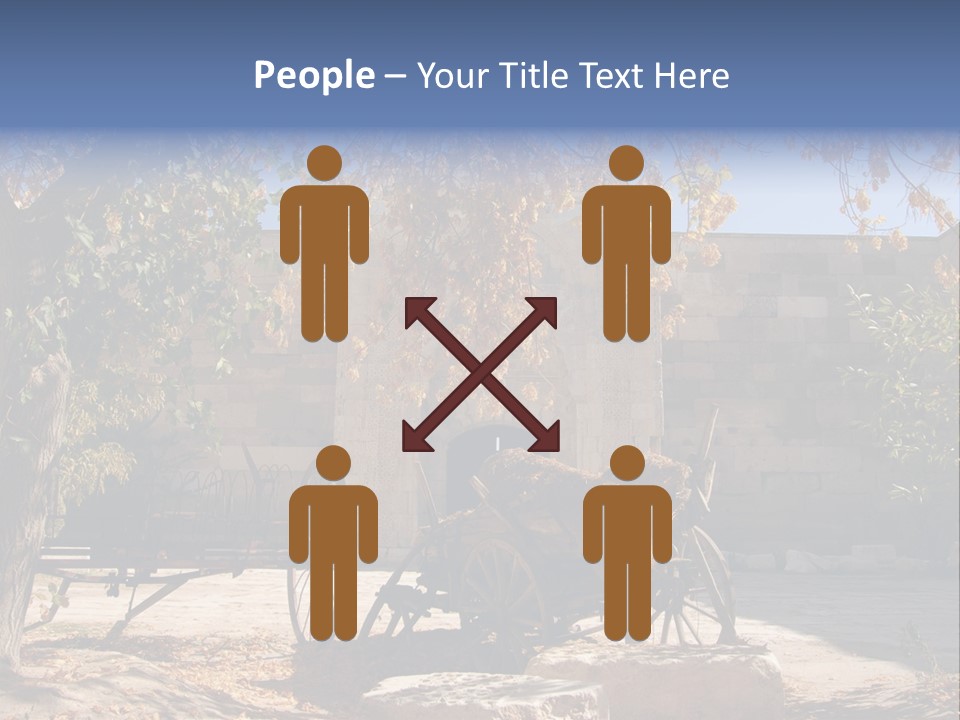 Pastoral Courtyard Turkey PowerPoint Template