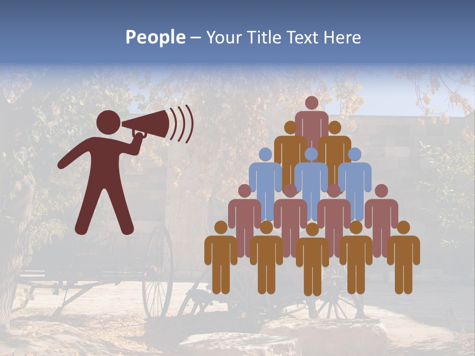 Pastoral Courtyard Turkey PowerPoint Template