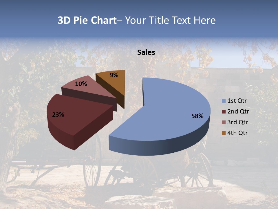 Pastoral Courtyard Turkey PowerPoint Template
