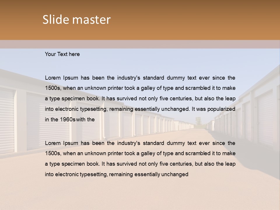 Safe Pack Architecture PowerPoint Template