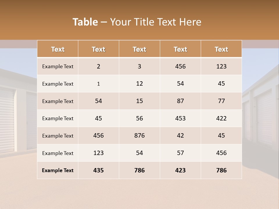 Safe Pack Architecture PowerPoint Template