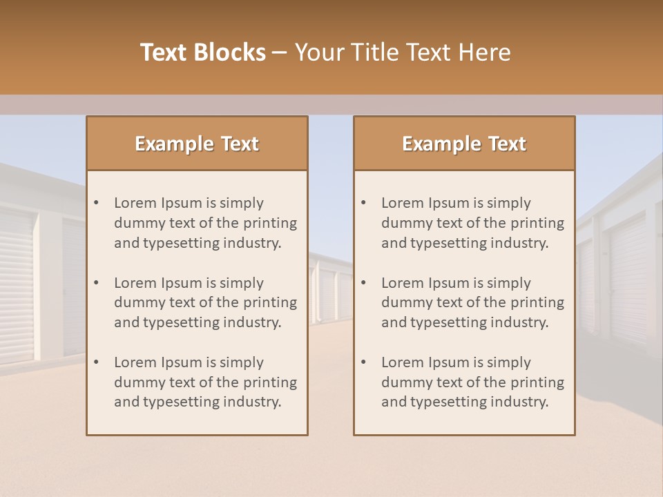 Safe Pack Architecture PowerPoint Template