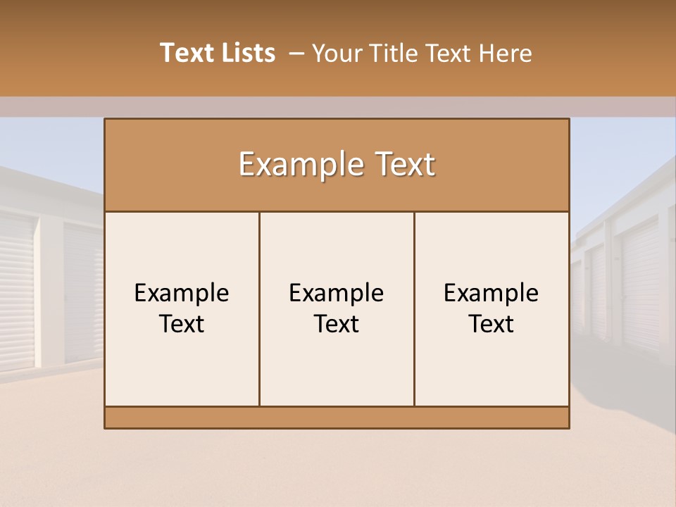Safe Pack Architecture PowerPoint Template