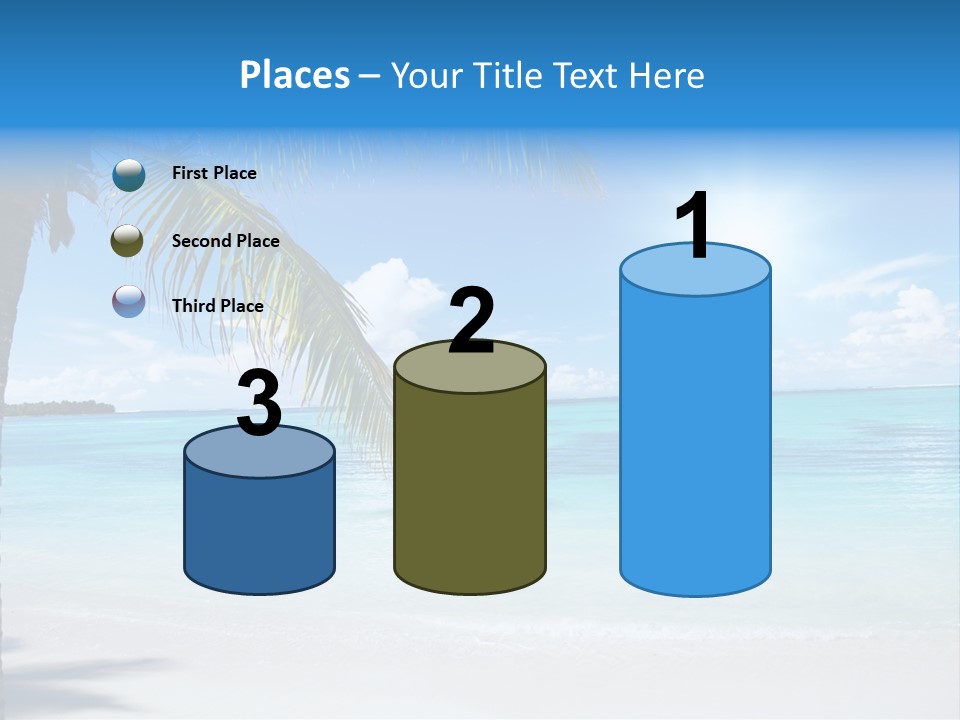 Nature Leaf Blue PowerPoint Template