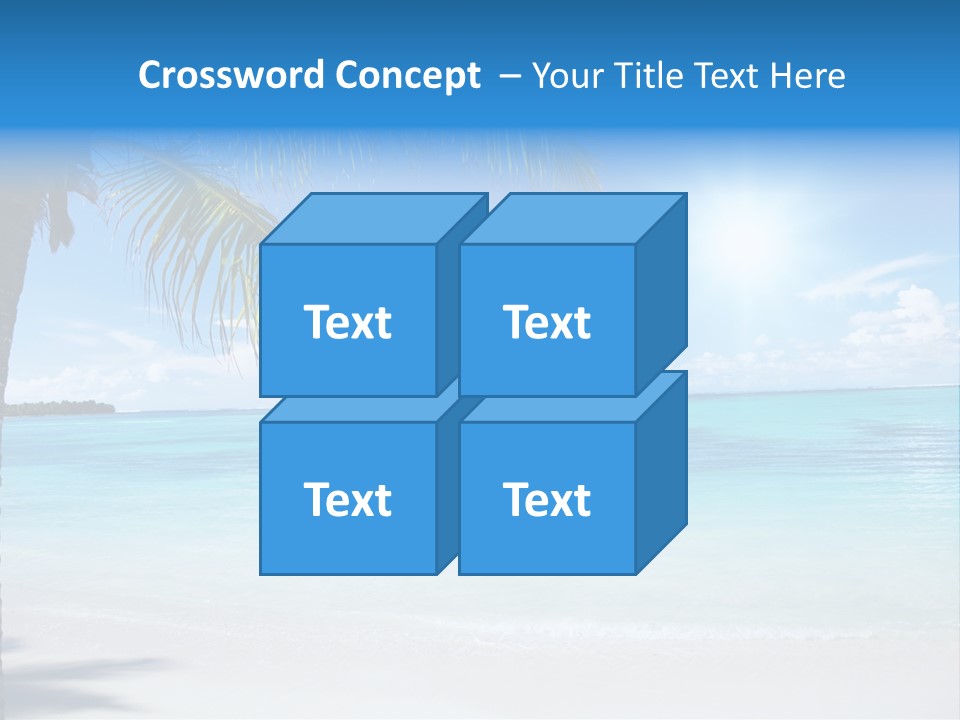 Nature Leaf Blue PowerPoint Template