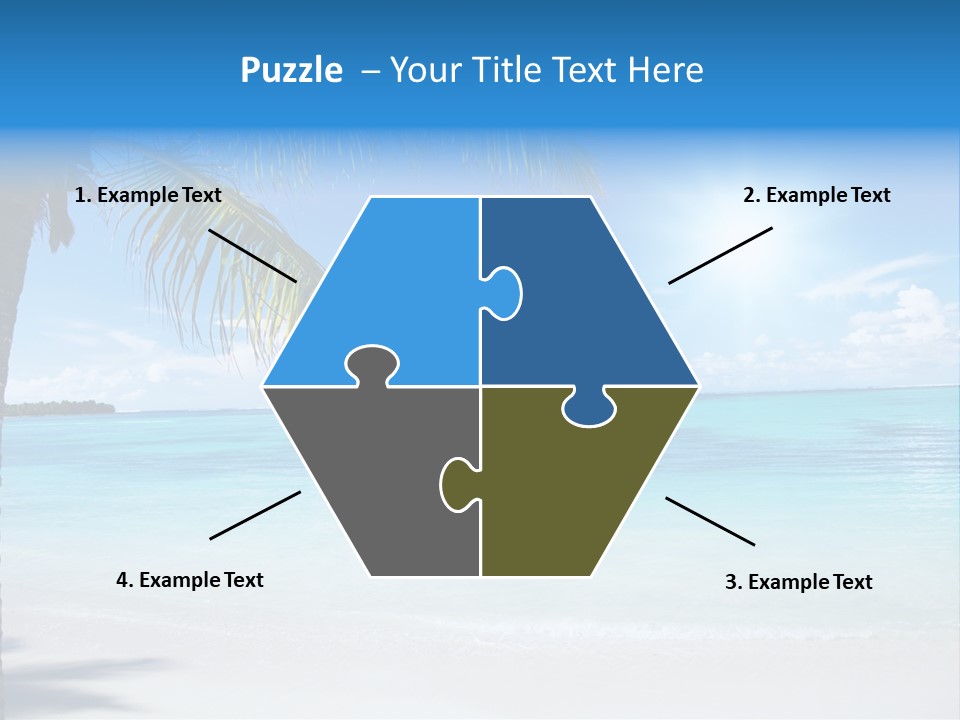 Nature Leaf Blue PowerPoint Template