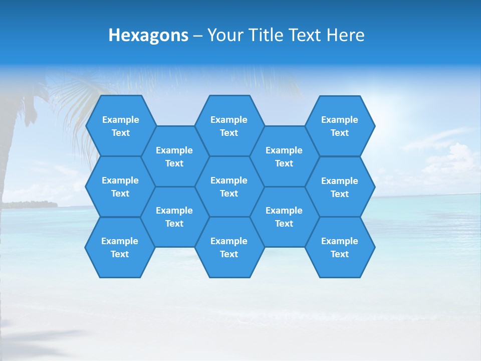 Nature Leaf Blue PowerPoint Template