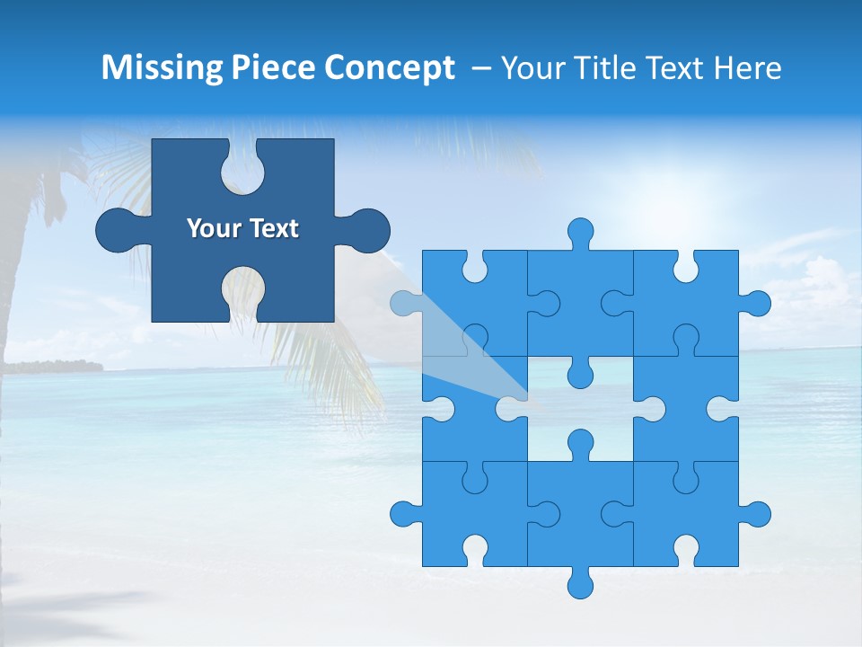 Nature Leaf Blue PowerPoint Template