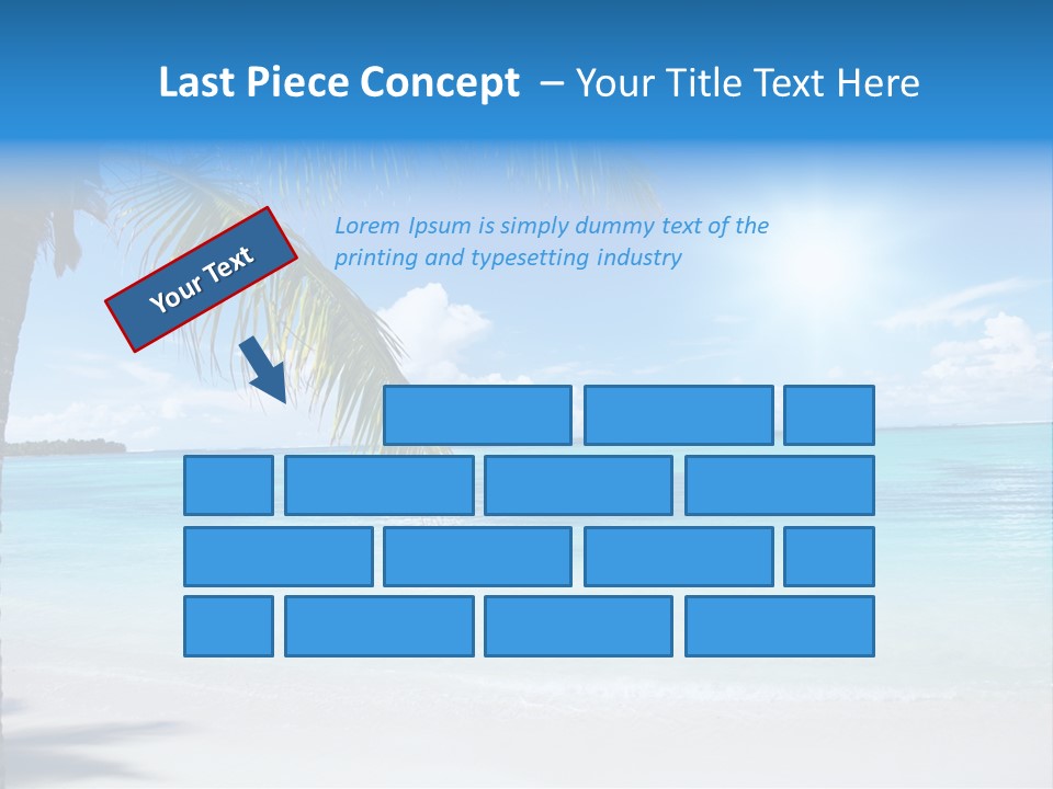 Nature Leaf Blue PowerPoint Template