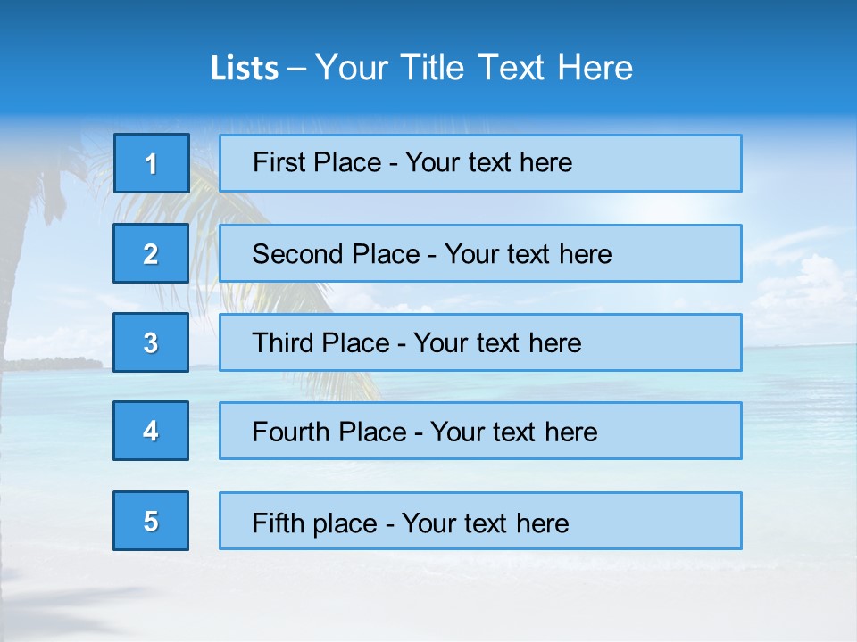 Nature Leaf Blue PowerPoint Template