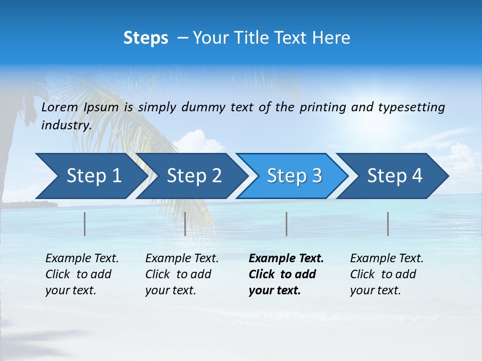 Nature Leaf Blue PowerPoint Template