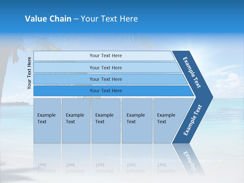 Nature Leaf Blue PowerPoint Template