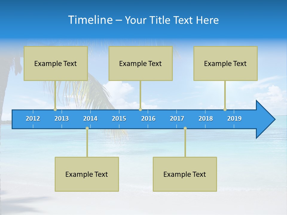 Nature Leaf Blue PowerPoint Template