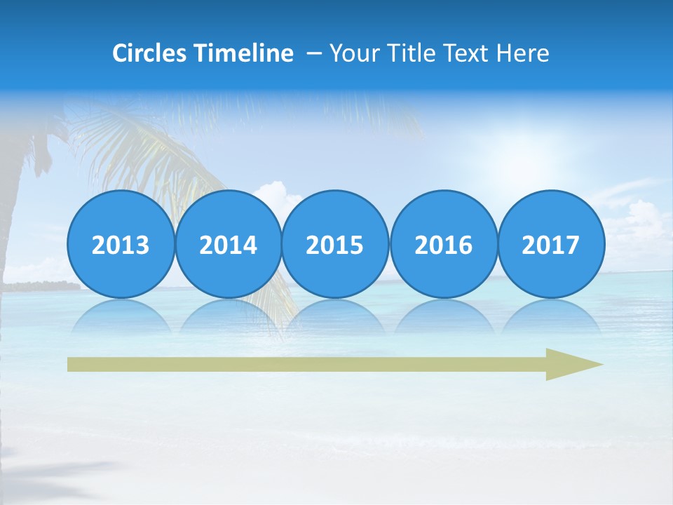 Nature Leaf Blue PowerPoint Template