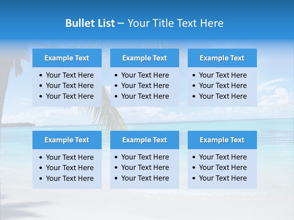 Nature Leaf Blue PowerPoint Template