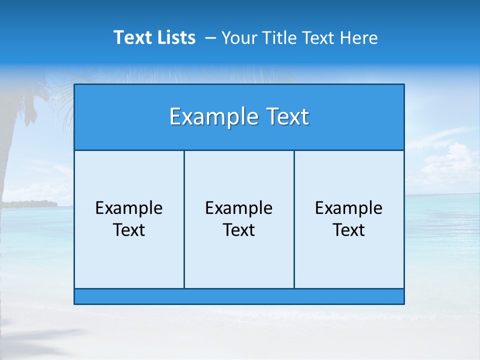 Nature Leaf Blue PowerPoint Template