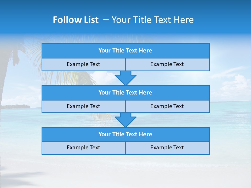 Nature Leaf Blue PowerPoint Template