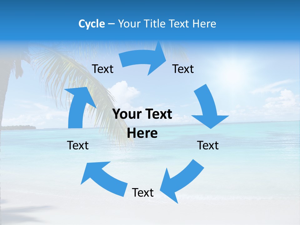 Nature Leaf Blue PowerPoint Template