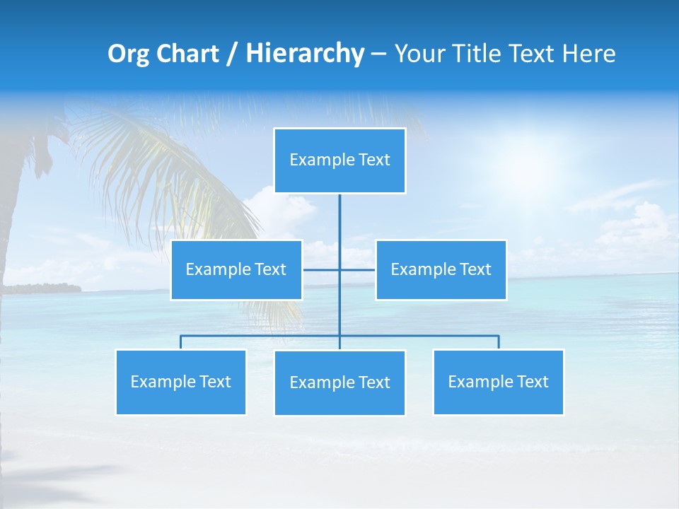 Nature Leaf Blue PowerPoint Template