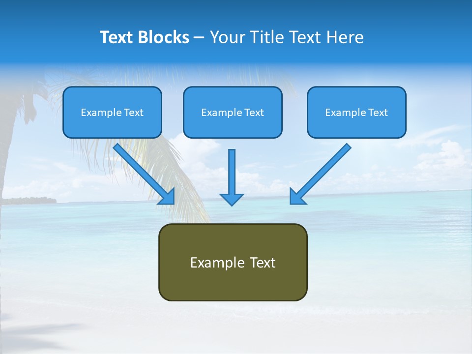 Nature Leaf Blue PowerPoint Template