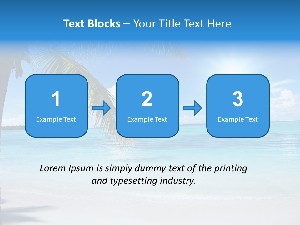 Nature Leaf Blue PowerPoint Template