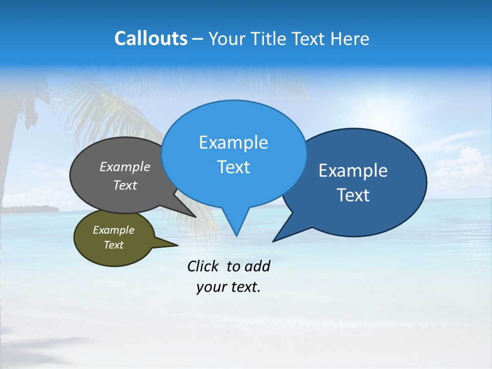 Nature Leaf Blue PowerPoint Template