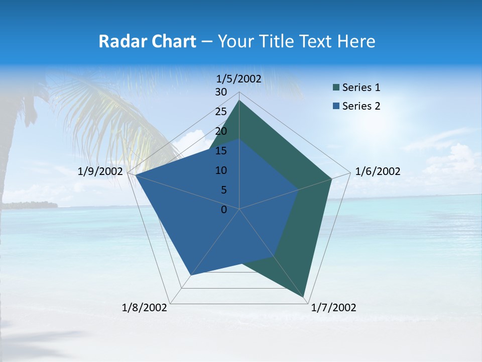 Nature Leaf Blue PowerPoint Template
