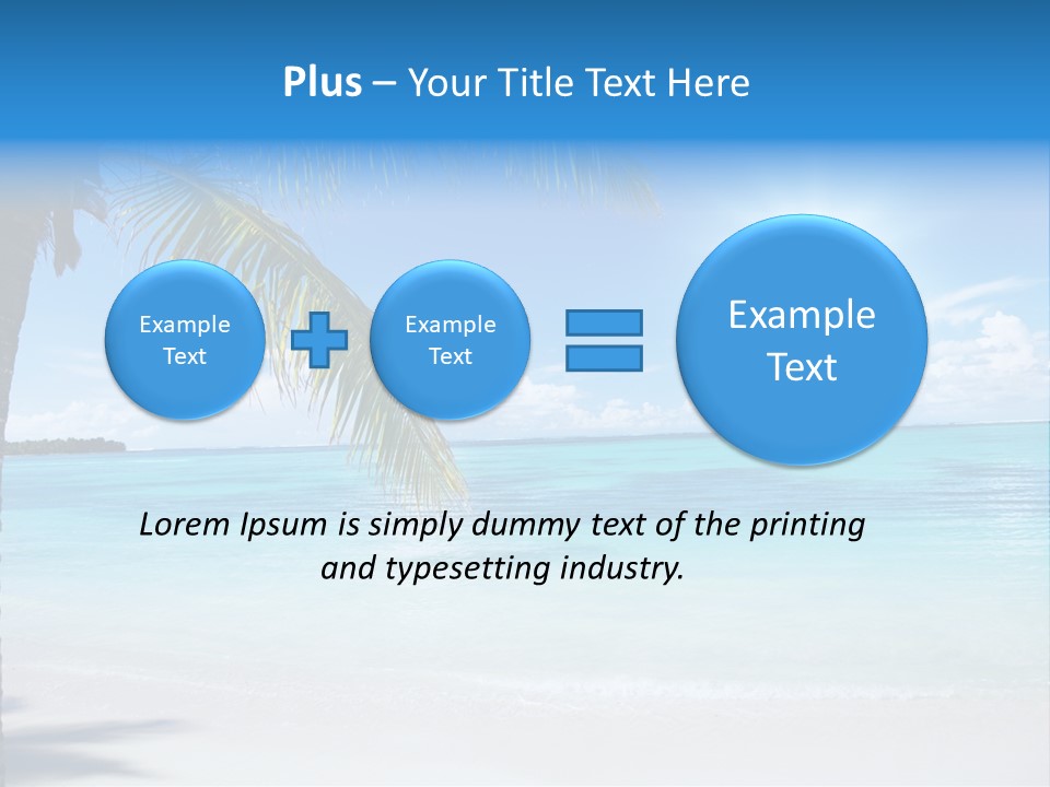 Nature Leaf Blue PowerPoint Template