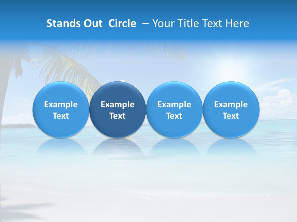 Nature Leaf Blue PowerPoint Template