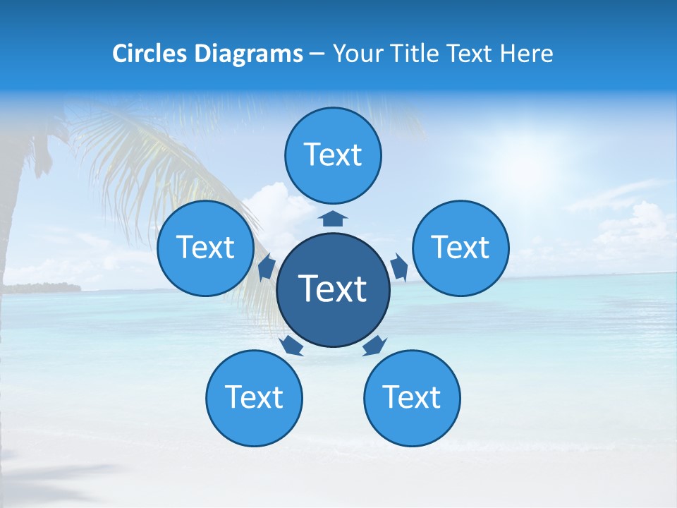 Nature Leaf Blue PowerPoint Template