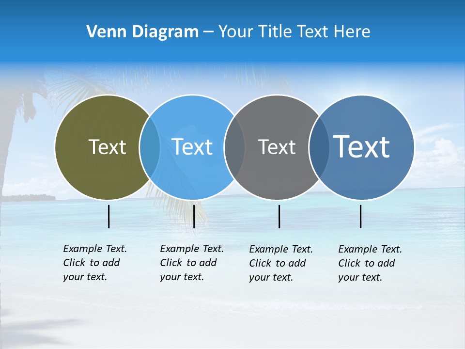 Nature Leaf Blue PowerPoint Template