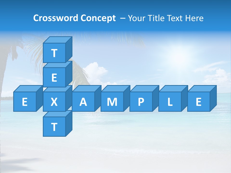 Nature Leaf Blue PowerPoint Template