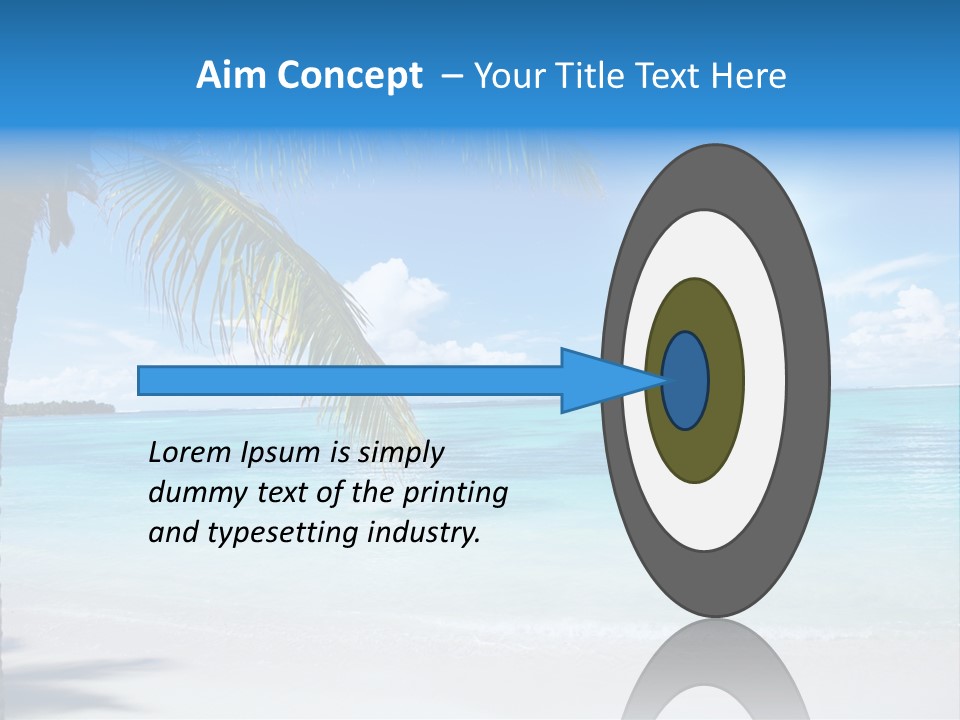 Nature Leaf Blue PowerPoint Template