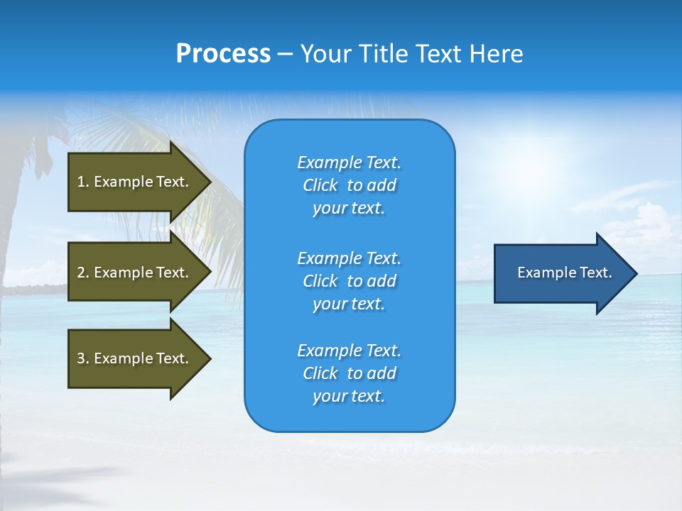 Nature Leaf Blue PowerPoint Template