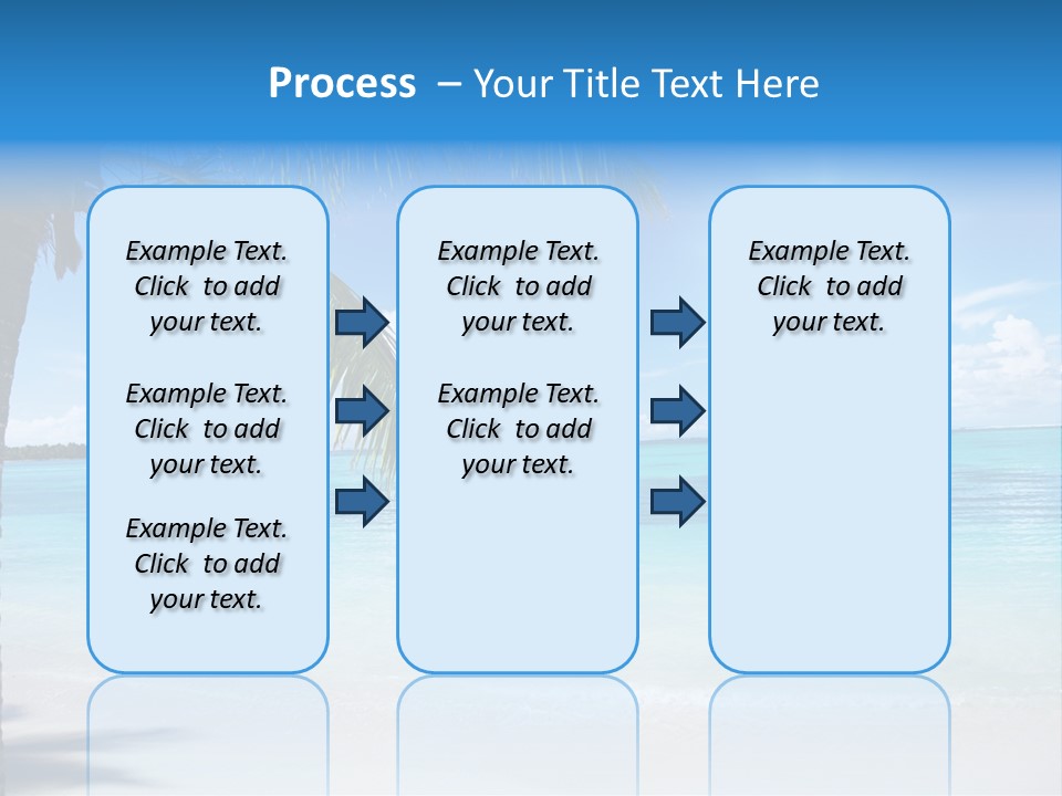 Nature Leaf Blue PowerPoint Template