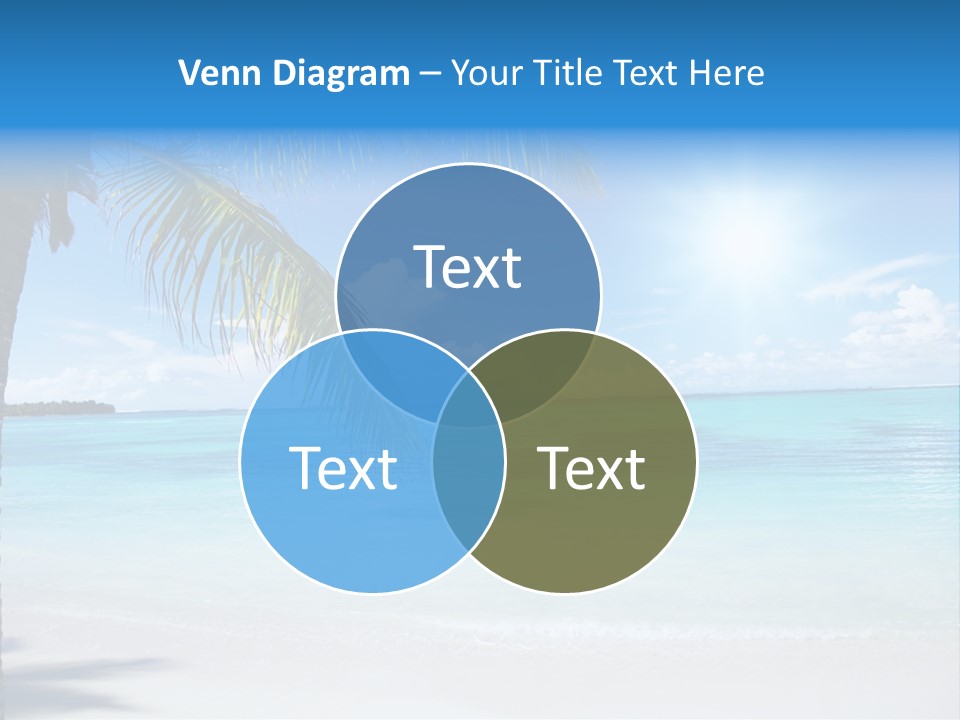 Nature Leaf Blue PowerPoint Template