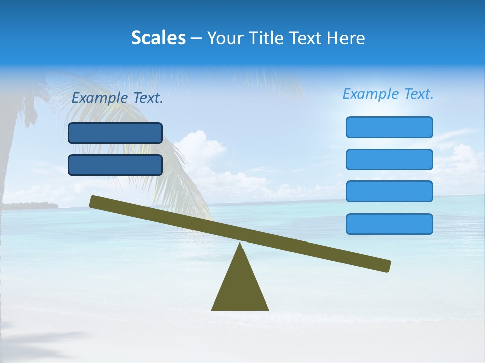 Nature Leaf Blue PowerPoint Template