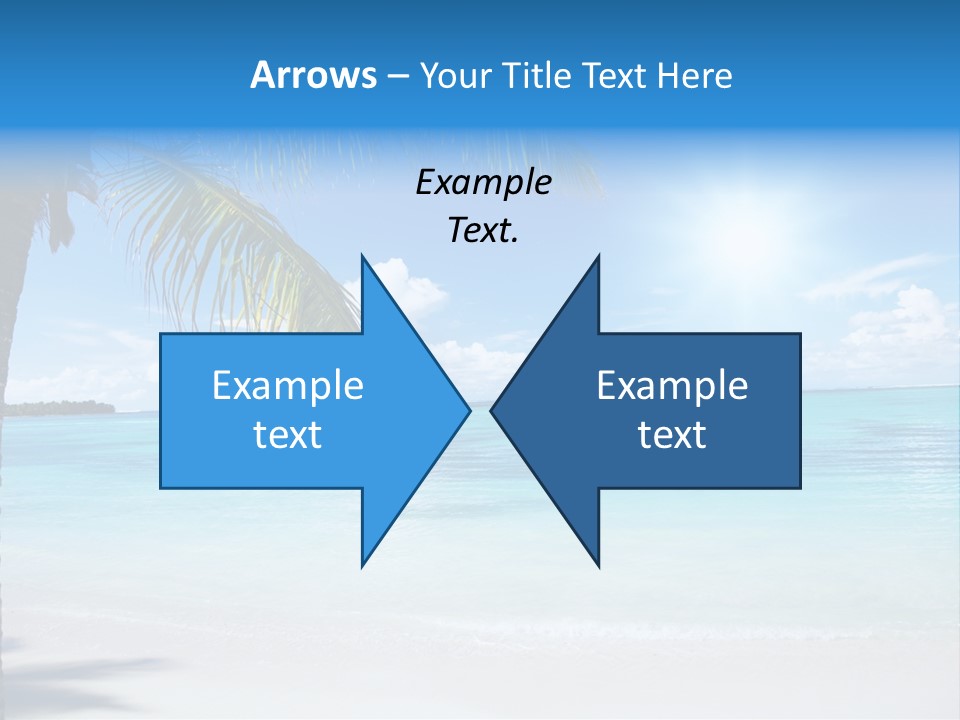 Nature Leaf Blue PowerPoint Template