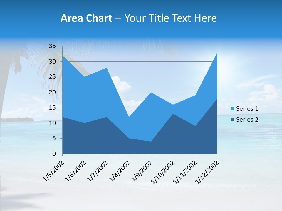 Nature Leaf Blue PowerPoint Template