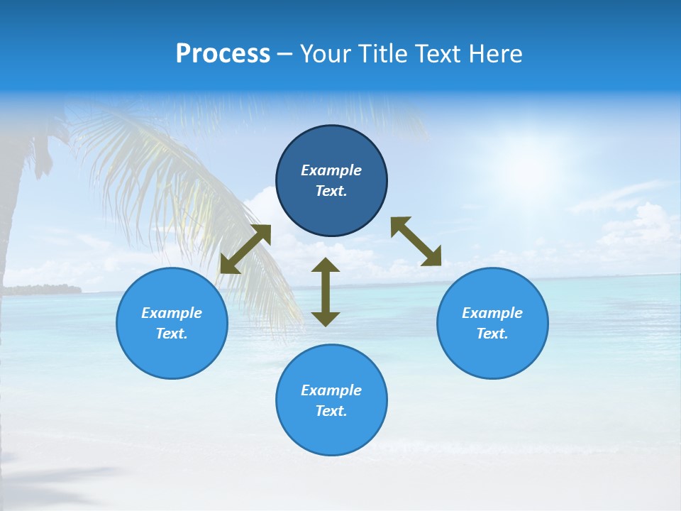 Nature Leaf Blue PowerPoint Template