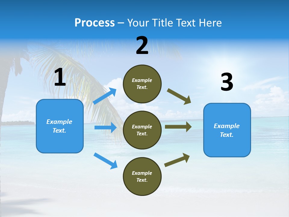 Nature Leaf Blue PowerPoint Template