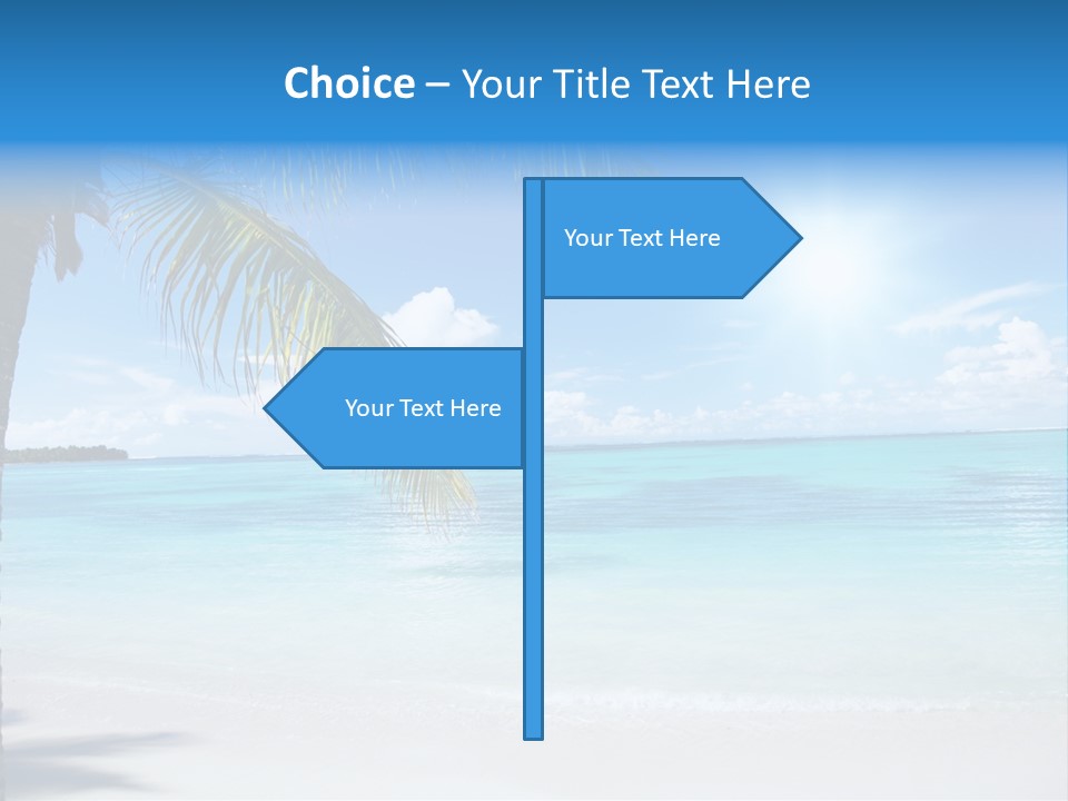 Nature Leaf Blue PowerPoint Template