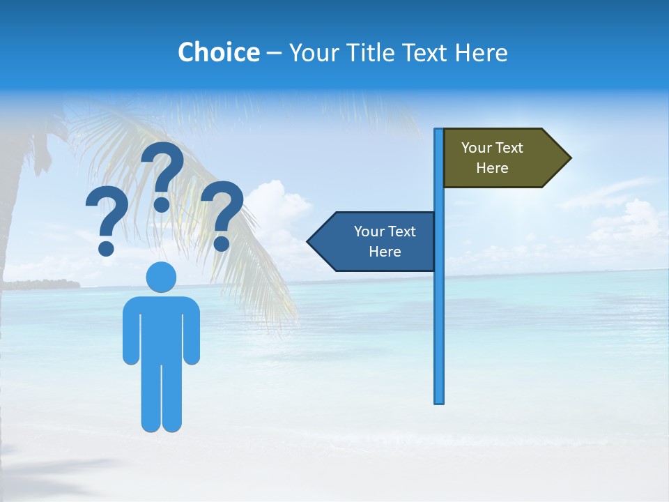 Nature Leaf Blue PowerPoint Template