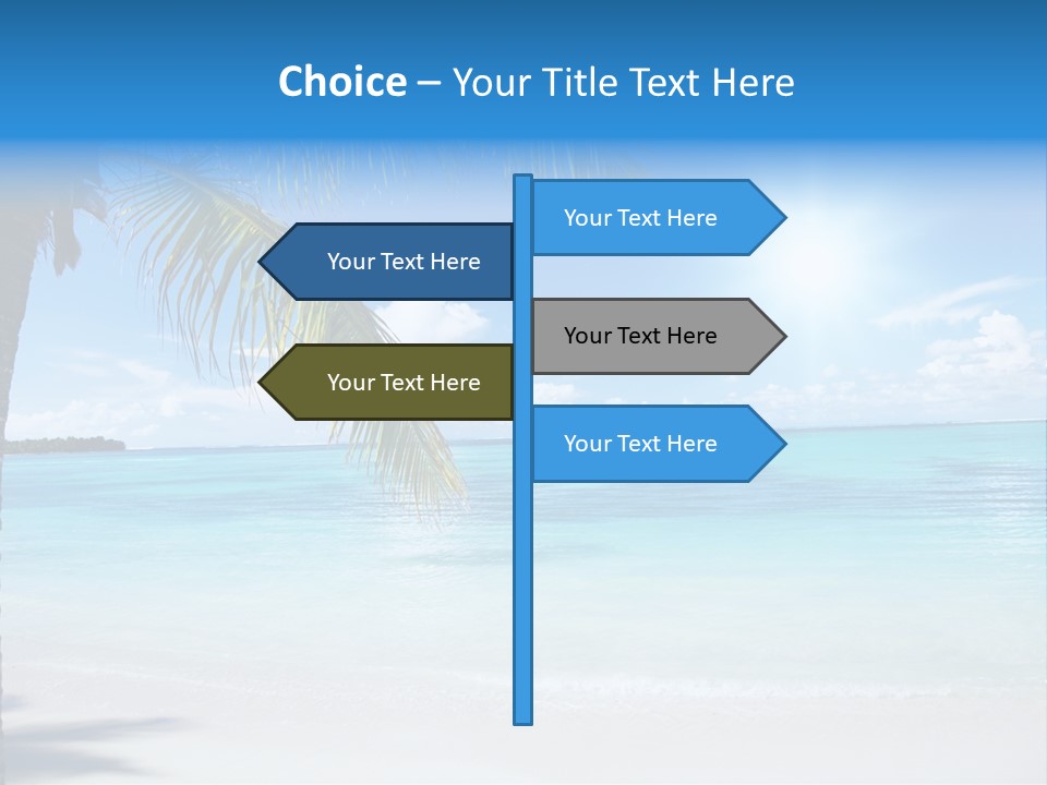 Nature Leaf Blue PowerPoint Template