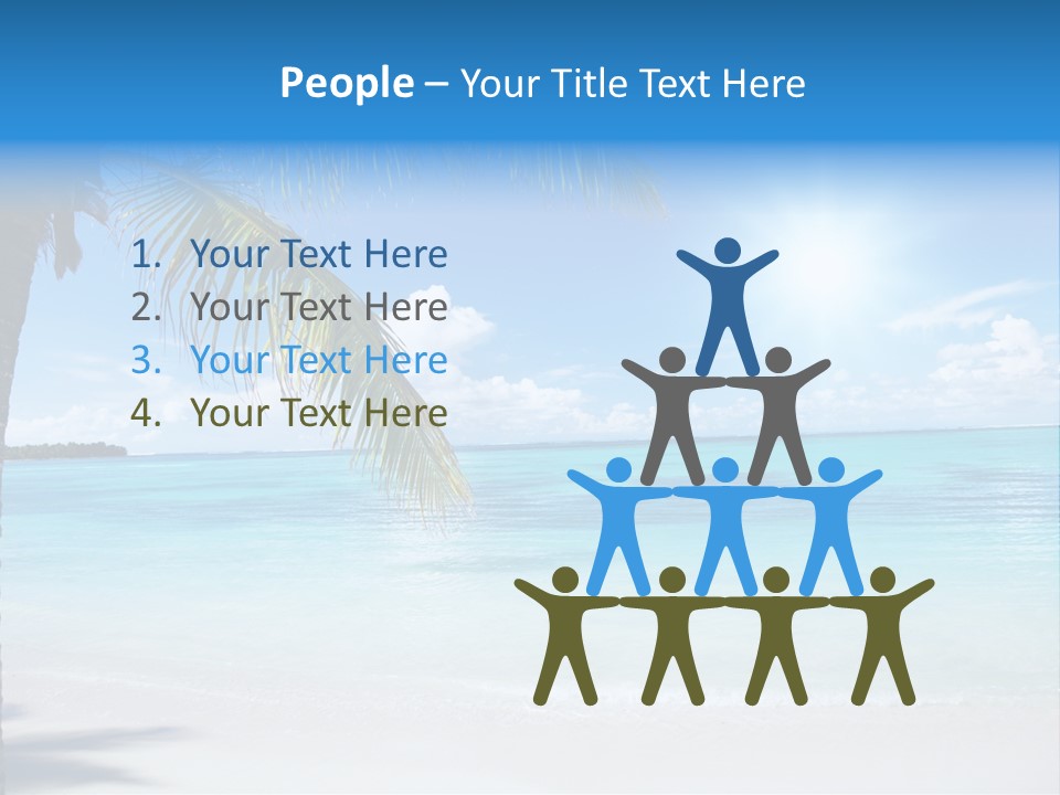 Nature Leaf Blue PowerPoint Template